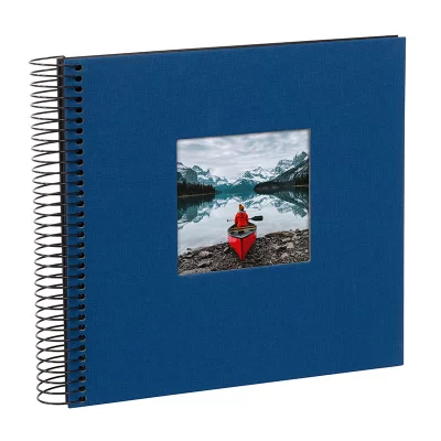 Thumbnail von Spiralalbum Bella Vista mit 40 schwarzen Seiten zum Einkleben, 20x20 cm blau Bild 2