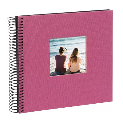 Thumbnail von Spiralalbum Bella Vista mit 40 schwarzen Seiten zum Einkleben, 20x20 cm fuchsia Bild 2