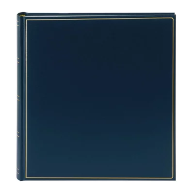 Thumbnail von Fotoalbum Milano mit 100 wei&szlig;en Seiten zum Einkleben, 30x31 cm blau Bild 2