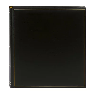 Thumbnail von Fotoalbum Milano mit 100 wei&szlig;en Seiten zum Einkleben, 30x31 cm schwarz Bild 2
