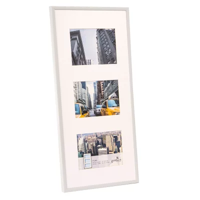 Galleriramme Puro for 3 bilder 3x10x15 cm | Hvit | Normalglass (2 mm)