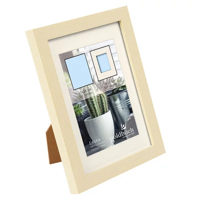 Kunststofframme Cosea med passepartout 13x18 cm (9x13 cm) | Beige | Normalglass (2 mm)