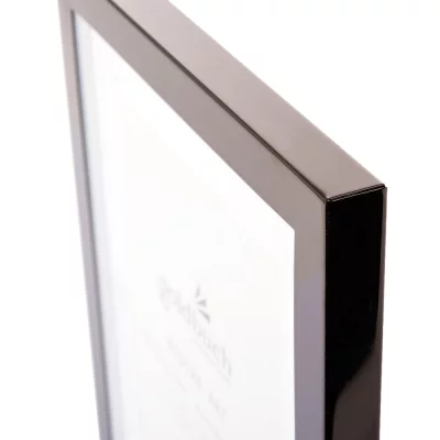 Portrettrammen «Modern Art» i metall og med passepartout 13x18 cm | Svart | Normalglass (2 mm)