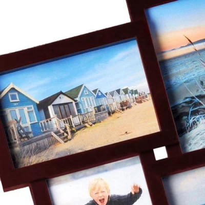 Collage fotokader Holiday voor 12 foto's 15x10 cm, 10x15 cm | bruin | normaal glas (2 mm)