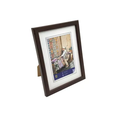 Kunststof kader Fancy 10x15 cm | donkerbruin | normaal glas (2 mm)