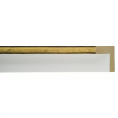 Skuggfogsram Dos Hermanas 29,7x42 cm (A3) | vit-guld | Tom ram (utan glas/baksida)