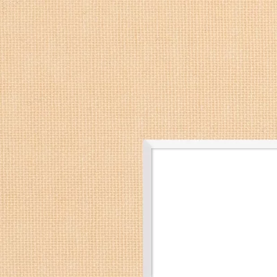 1,5 mm linnen passe-partout met uitsnede op maat 20x20 cm | beige