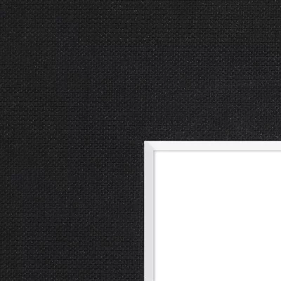 Passepartout in lino 1,5 mm con ritaglio personalizzato 20x20 cm | nero