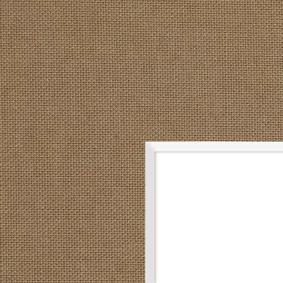 1,5 mm linnen passe-partout met uitsnede op maat 20x20 cm | olijf