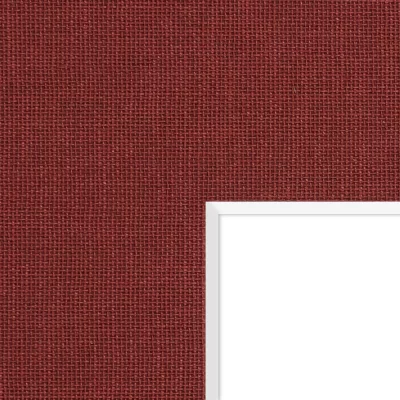 1,5 mm linnen passe-partout met uitsnede op maat 20x20 cm | Red