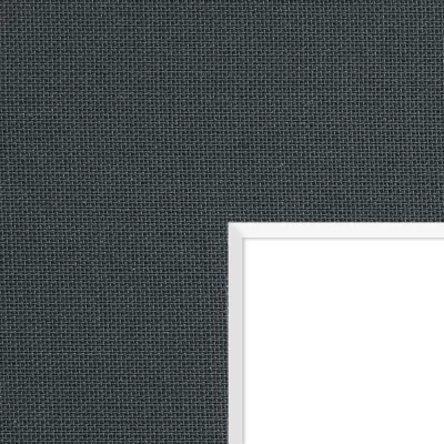 1,5 mm linnen passe-partout met uitsnede op maat 20x20 cm | Slate