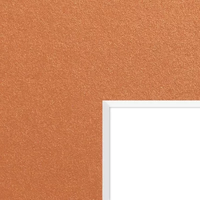 1,3 mm passe-partout in edelmetaallook met uitsnede op maat 20x30 cm | Copper
