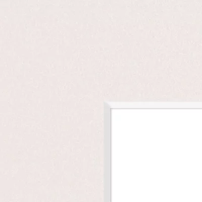 1,3 mm passe-partout in edelmetaallook met uitsnede op maat 20x30 cm | Mother of Pearl