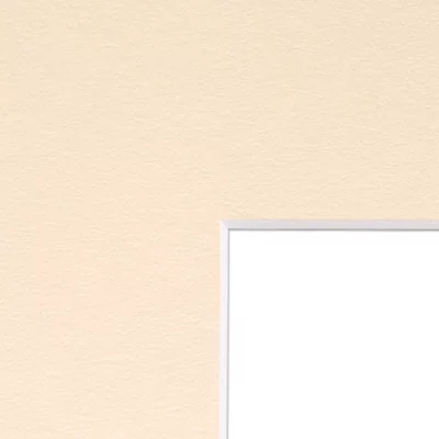 1,3 mm Passepartout mit individuellem Ausschnitt 70x100 cm | Creme Beige
