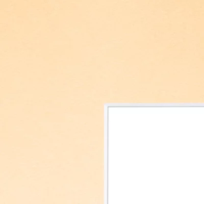1,3 mm Passepartout mit individuellem Ausschnitt 70x100 cm | Ocker