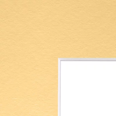 1,3 mm Passepartout mit individuellem Ausschnitt 70x100 cm | Sonnengelb