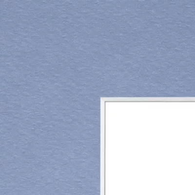 1,3 mm Passepartout mit individuellem Ausschnitt 70x100 cm | Taubenblau