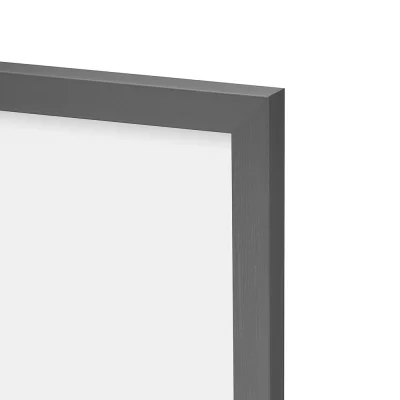 Specchio esagonale Honeycomb 35x40 cm | grigio | Specchio (2 mm)