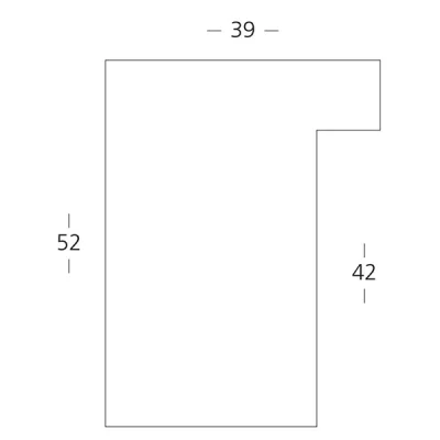 Thumbnail von Holz-Bilderrahmen Matrix 39 Profil