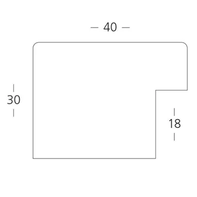Thumbnail von Holz-Bilderrahmen Matrix 40 nach Maß Format Bild 2