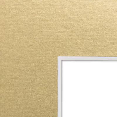 Thumbnail von 1,4 mm Passepartout White Core Maßanfertigung Polished Gold Bild 2