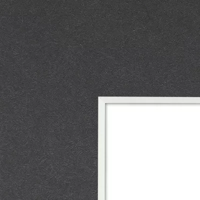 1,4 mm WhiteCore standaard passe-partout met individueel knipsel 70x100 cm | Charcoal