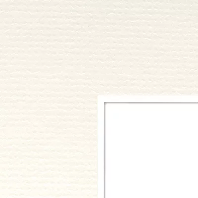 1,4 mm WhiteCore standaard passe-partout met individueel knipsel 70x100 cm | Fabric White