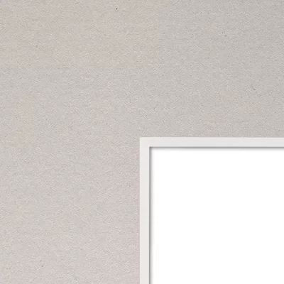 1,4 mm WhiteCore standaard passe-partout met individueel knipsel 70x100 cm | Granite