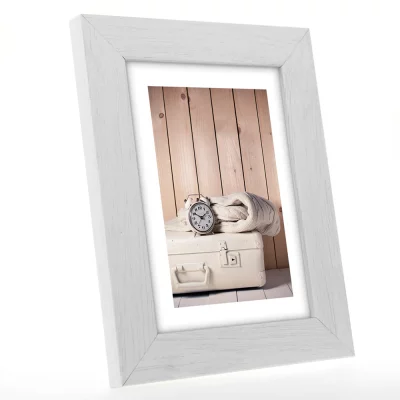 Houten kader Nelson 10x15 cm | wit | normaal glas (2 mm)