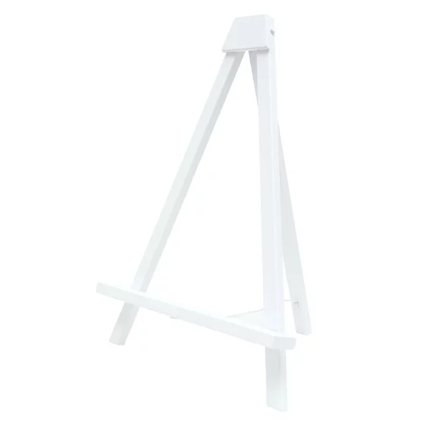Chevalet décoratif en bois - hauteur 34 cm 25x34 cm | blanc