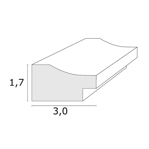 Cadre en bois Alba 10x15 cm | blanc | verre standard (2 mm)