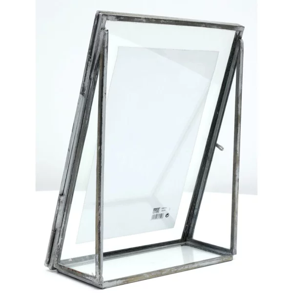 Cadre photo en verre 10x15 cm | argent-transparent | verre standard (2 mm)