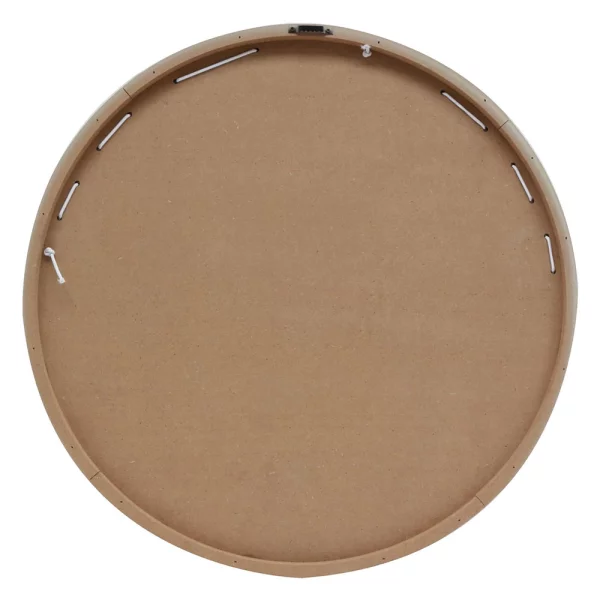 Tableau mémo rond (MDF), magnétique & avec ficelles 50 cm | naturel | cadre vide (sans verre ni panneau arrière)