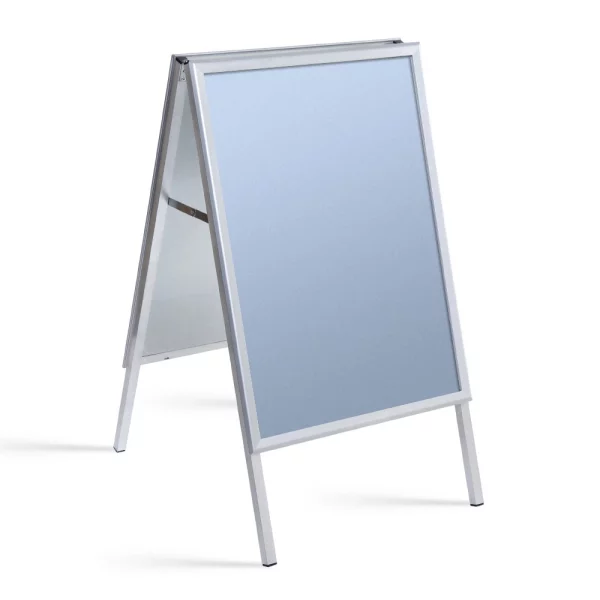 Kundenstopper Standard 32 mm 59,4x84,1 cm (A1) | Ecken auf Gehrung | Kunstglas mattiert (1 mm)