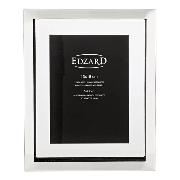 Fotorahmen Caserta mit Glasrückwand 13x18 cm | Silber | Normalglas (2 mm)