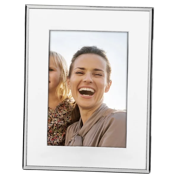 Fotorahmen Rimini mit Passepartout 10x15 cm | Silber | Normalglas (2 mm)