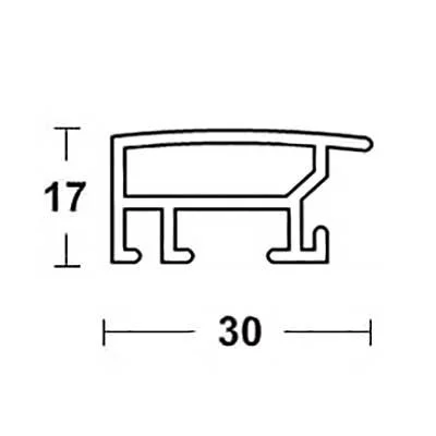 Klassifizierter Standard A1 Brandschutzrahmen Profil S3 50x50 cm | silber matt | Normalglas (2 mm)