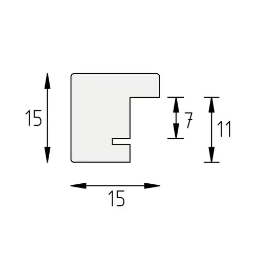 Lindenholz-Bilderrahmen Profil 249 40x60 cm | natur | Normalglas (2 mm)