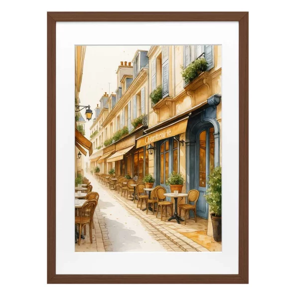 Holz-Bilderrahmen Anastasia 50x70 cm | Braun | Kunstglas (1 mm)