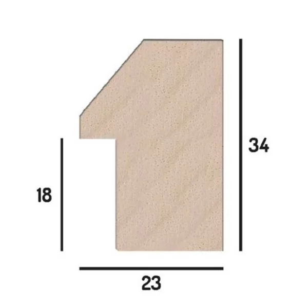 Holz-Bilderrahmen Ola 50x70 cm | Gold matt | Kunstglas (1 mm)