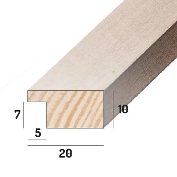 Cadre en bois Batino 10x15 cm | blanc | verre synthétique (1 mm)