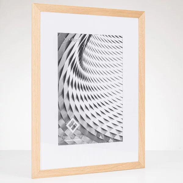 Cadre en bois Batino 10x15 cm | naturel | verre synthétique (1 mm)