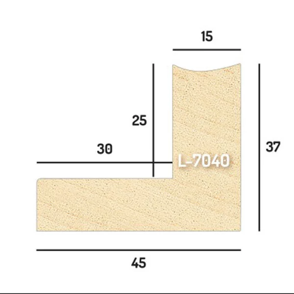 Schattenfugenrahmen Marlena 50x70 cm | Weiß mit silbernem Streifen | Leerrahmen (ohne Glas und Rückwand)