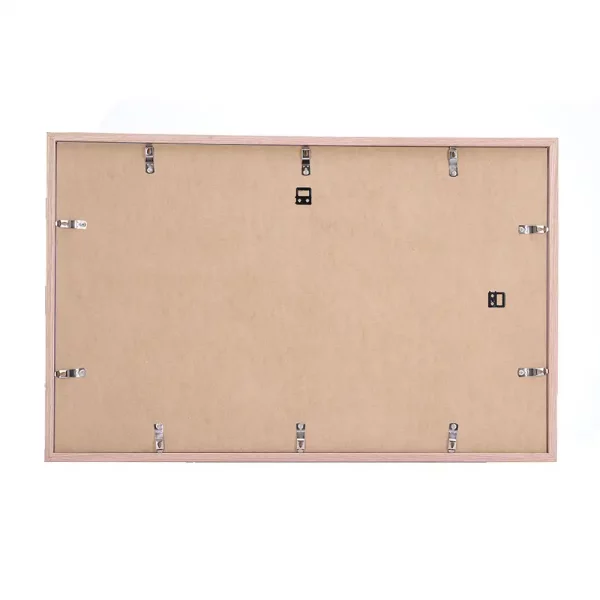 Cadre en bois pour disques vinyle et couverture 50x70 cm | chêne | verre synthétique (2 mm)