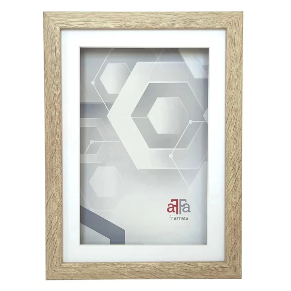 Holz Bilderrahmen Draw zum Öffnen - für DIN A4 Bilder 21x29,7 cm (DIN A4) | birke weiß | Kunstglas (1 mm)