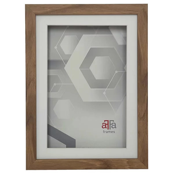 Holz Bilderrahmen Draw zum Öffnen - für DIN A4 Bilder 21x29,7 cm (DIN A4) | eiche | Kunstglas (1 mm)