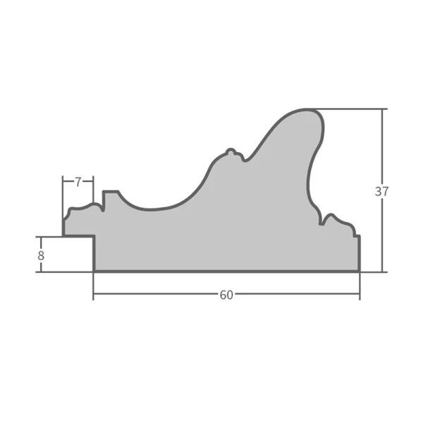 Wandspiegel Kallatti - Exklusivrahmen 25x38 cm | Gold | Spiegel (2 mm)