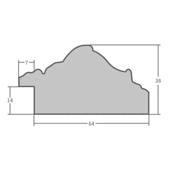 Wandspiegel Macondo - Exklusivrahmen 20x30 cm | Silber | Spiegel (2 mm)