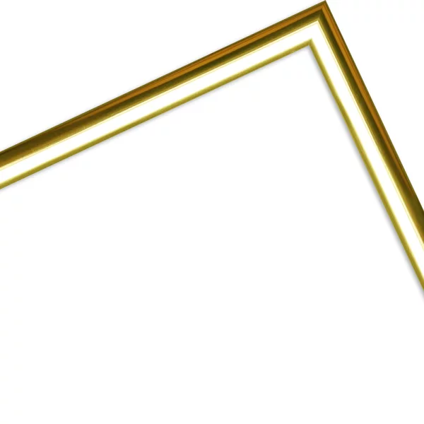 Bilderrahmen Zuri aus Kunststoff 10x10 cm | Gold | Normalglas (2 mm)