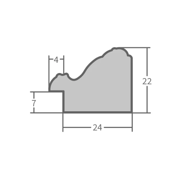 Holz-Bilderrahmen Maputo nach Maß Weiß | Normalglas (2 mm)